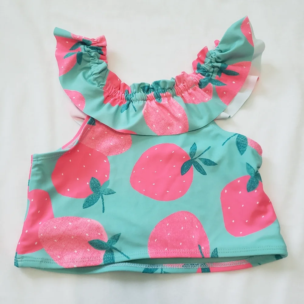 Baby Gap Strawberry Ruffle Swimsuit Top